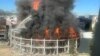 North Macedonia - Fire in "Univerzala sala"