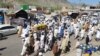 The funeral procession for slain Pakistani journalist Khalil Afridi in Khyber Pakhtunkhwa Province on June 19. 