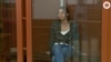 Ksenia Karelina appears in court Yekaterinburg in June.