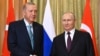 Predsednici Turske Redžep Tajip Erdoan i Rusije Vladimir Putin nakon razgovora u Sočiju 4. septembra