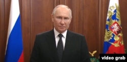 Володимир Путін під час відеозвернення 24 червня