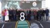 Свеченост за почетокот на изградбата на автопатишта од Коридорот 8, 4 април 2023. Владини функционери и претставници на Бехтел и Енка. 
