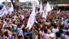 Residents of Pakistan's Swat Valley protest against a planned operation by the nation's military.