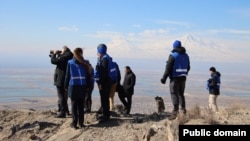 EUMA monitors in Armenia (file photo)