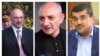Зліва направо: Аркадій Гукасян, Бако Саакян, Араїк Арутюнян