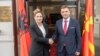 Министерот за надворешни работи на Република Северна Македонија, Бујар Османи и министерката за Европа и надворешни работи на Република Албанија, Олта Џачка која престојува во официјална посета на Скопје