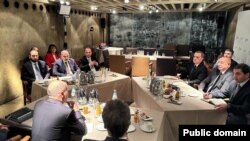 Germany - German Chancellor Olaf Scholz hosts talks between Azerbaijani President Ilham Aliyev and Armenian Prime Minister Nikol Pashinian, February 18, 2024.
