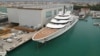 The Scheherazade yacht in Marina di Carrara, Italy