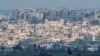 Ruševine u centralnoj Gazi, u blizini granice između Izraela i Gaze, kako se vidi iz Izraela, 20. februara 2024. 
