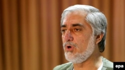 Afghan presidential candidate Abdullah Abdullah