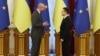 Шарль Мішель (ліворуч) під час візиту до Києва, жовтень 2021 року