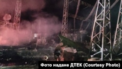 Ліквідація наслідків обстрілу Росією одного з підприємств ДТЕК, ілюстративне фото