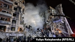 Ukrayna, Dnepr, raketlə vurulan yaşayış binası, 14 yanvar 2023
