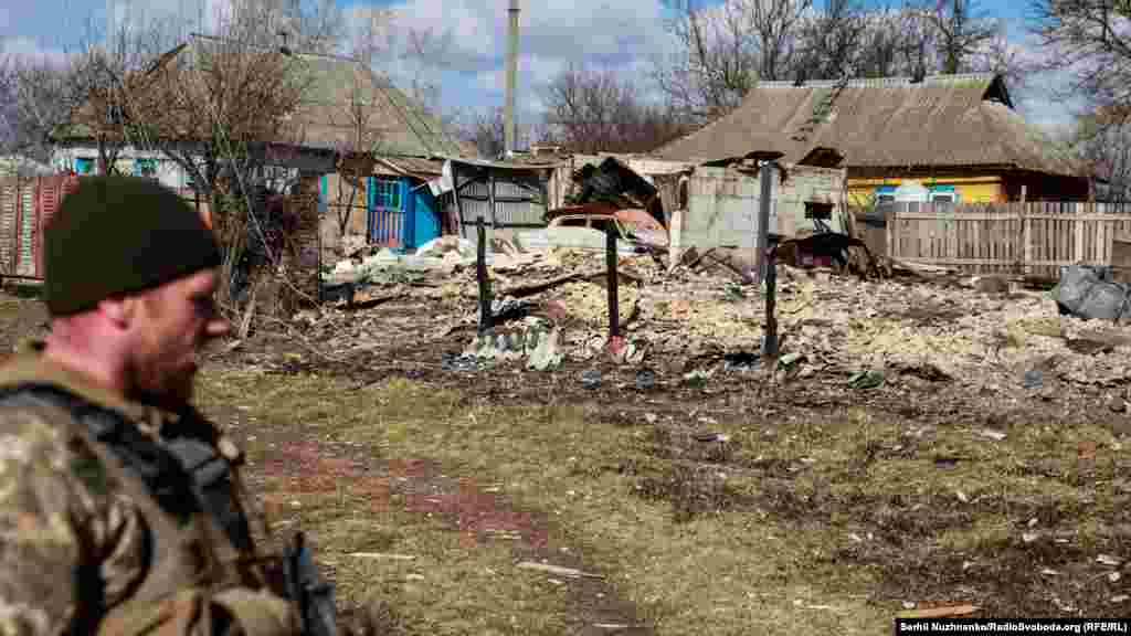 Зруйнований будинок в селі Лук‘янівка
