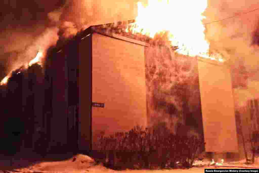 November 19: A blaze in an apartment block that killed at least nine people, including three children, in the town of Tymovskoye on Russia's far eastern Sakhalin Island. The tragic incident was blamed on a gas explosion. 