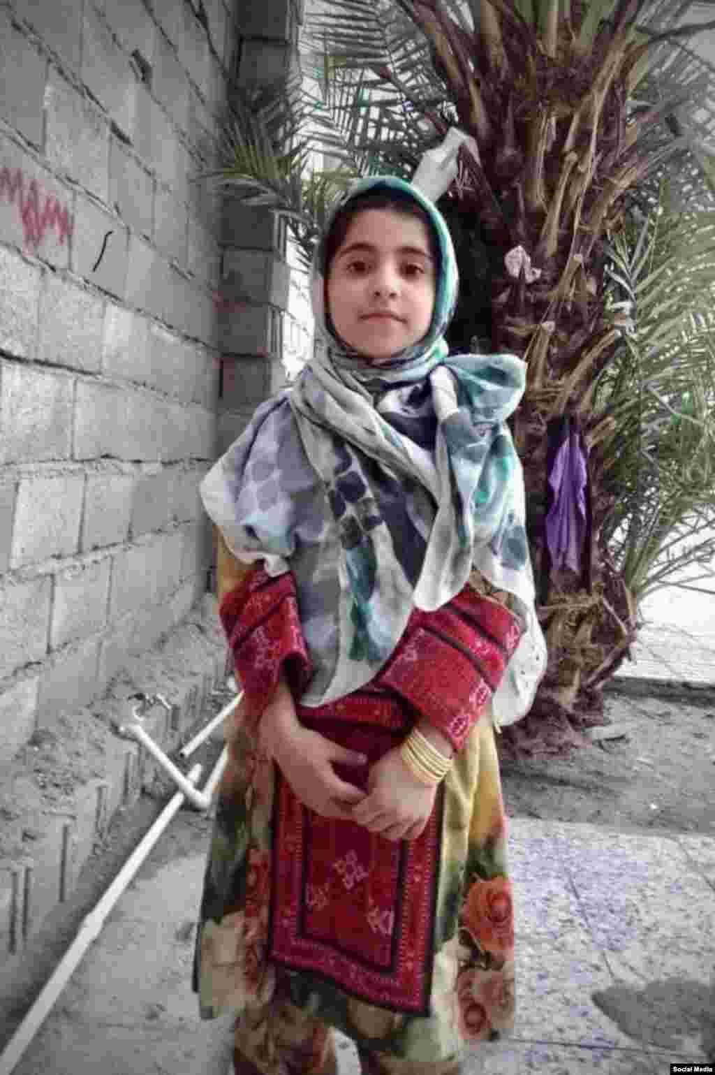 هستی نارویی، ۷ ساله کودک کشته‌شده در جمعه خونین زاهدان در هشتم مهر. 