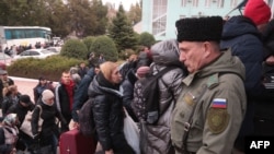 Російська «евакуація» жителів Херсонщини до окупованого Криму, архівне фото