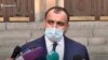 Armenia -- Arman Dilanian, the newly elected president of the Constitutional Court, speaks to journalists, Yerevan, October 12, 2020