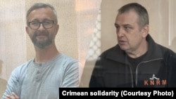 Нарімана Джеляла (ліворуч) заарештували у справі про «диверсію на газопроводі» в Перевальному, Владислава Єсипенка звинувачують у роботі на «спецслужби України» та зберіганні вибухового пристрою