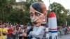 Фигура на Владимир Путин на карнавала в Габрово