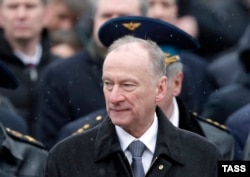 Nikolaj Patrušev na vojnoj ceremoniji u Moskvi u februaru 2020.