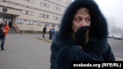 Любоў Кавалёва пасьля вынясеньня прысуду.
