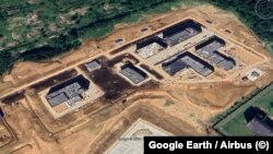 Google Earth-ის სატელიტური სურათი Sergiyev Posad-6-ის გაფართოებისა და განახლების დროს.