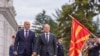 Македонскиот премиер Димитар Ковачевски и германскиот канцелар Олаф Шолц при неговата посета на Скопје на 11 јуни, 2022