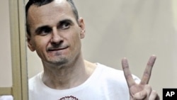Олег Сенцов у залі суду, серпень 2015 року