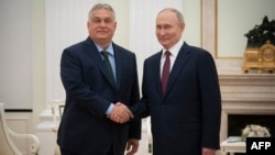Унгарскиот премиер Виктор Орбан и рускиот претседател Владимир Путин