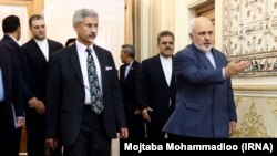 محمد جواد ظریف و سوبرِمانیام جـِیشـَنکار، وزیر خارجه هند
