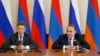 Հայ - ռուսական միջկառավարական հանձնաժողովի համանախագահներ Հովիկ Աբրահամյանի և Մաքսիմ Սոկոլովի համատեղ ասուլիսը Երևանում, 26-ը հունիսի, 2015թ․
