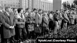 Першая чарнобылськая акцыя ў Менску ў 1989 годзе