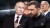 Слева направо: Владимир Путин, Владимир Зеленский, Джозеф Байден. Коллаж