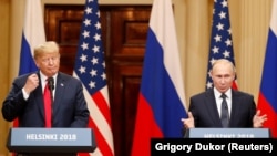 Президент США Дональд Трамп і президент Росії Володимир Путін