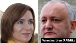 До другого туру в Молдові вийшли Майя Санду (л) та чинний президент Ігор Додон