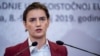 Serbian Prime Minister Ana Brnabic (file photo)