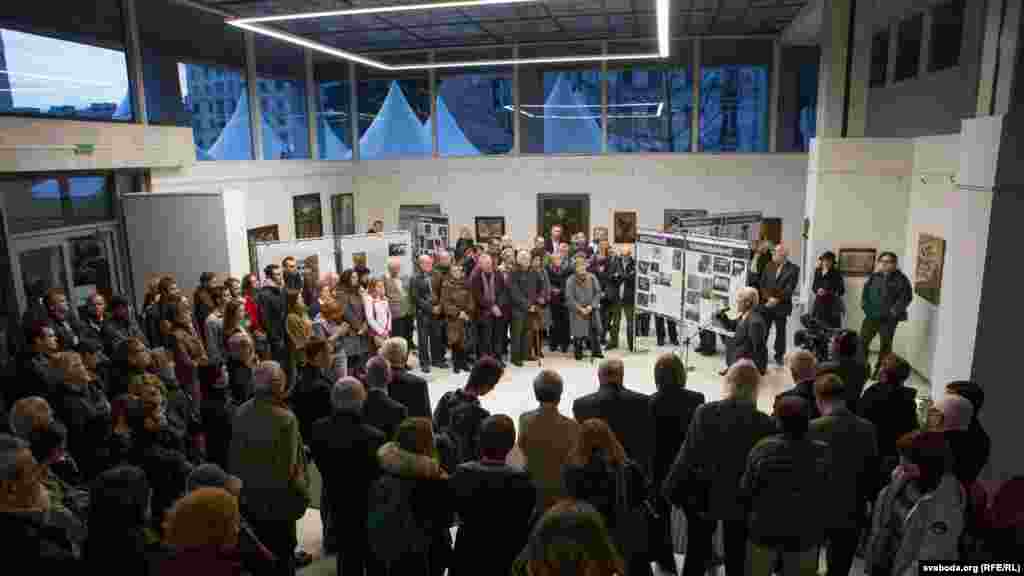 Belarus - Ryhor Sitnitsa. Opening of the exhibition "The truth about Kurapaty. Facts, documents, evidencies", 13Nov2015