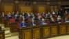 Armenia - Deputies from the ruling Republican Party of Armenia at a parliament session, Yerevan, 3Mar2015.