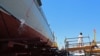 Малий ракетний корабель «Циклон» під час церемонії спуску на воду, 2020 рік