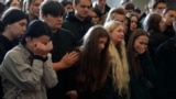 Funeral Held For Teenager, Parents Killed in Russian Strike On Kyiv GRAB 1