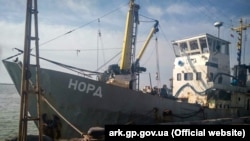 Судно «Норд» у порту Бердянська, березень 2018 року