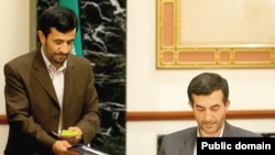 اسفندیار رحیم مشایی (راست) و محمود احمدی‌نژاد