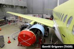 Sukhoi Superjet 100 збирають на авіазаводі в місті Комсомольськ-на-Амурі, 2019 рік