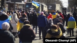 Російські військові в Херсоні в березні