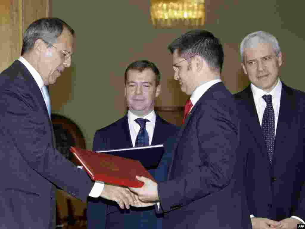 Vuk Jeremić i Sergej Lavrov - Ministri spoljnih poslova Srbije i Rusije