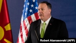 Держсекретар США Майк Помпео, Охрид, Північна Македонія, 4 жовтня 2019 року