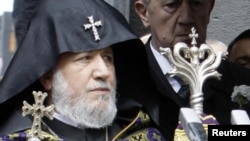 The head of the Armenian Apostolic Church, Catholicos Garegin II