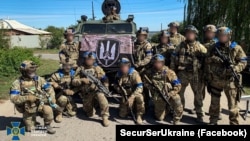 Бійці Центру спеціальних операцій «А» СБУ в звільненому від військ РС місті Куп’янську на Харківщині. Фото оприлюднене 10 вересня 2022 року