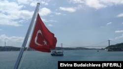 Turkey, flag, Bosphorus - 2019